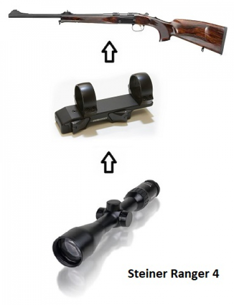 Merkel K5 Extreme + Steiner Ranger 4 + Montage / Waffenpaket